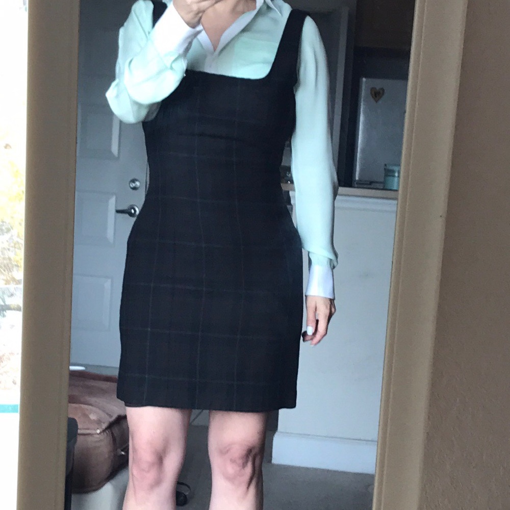 Calvin Klein sleeveless wool short dress, 4